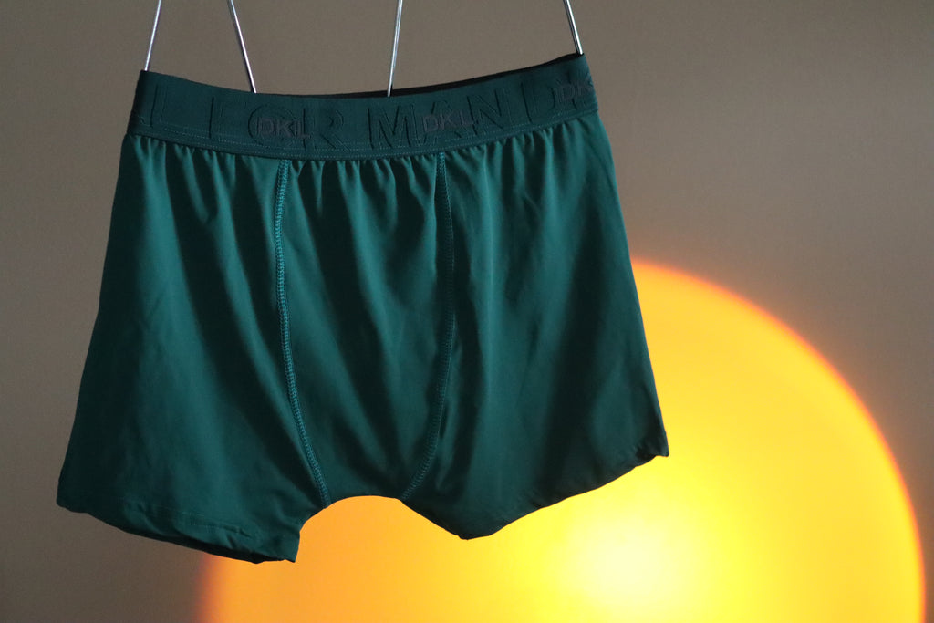 Cueca Boxer Poliamida Elástico Verde