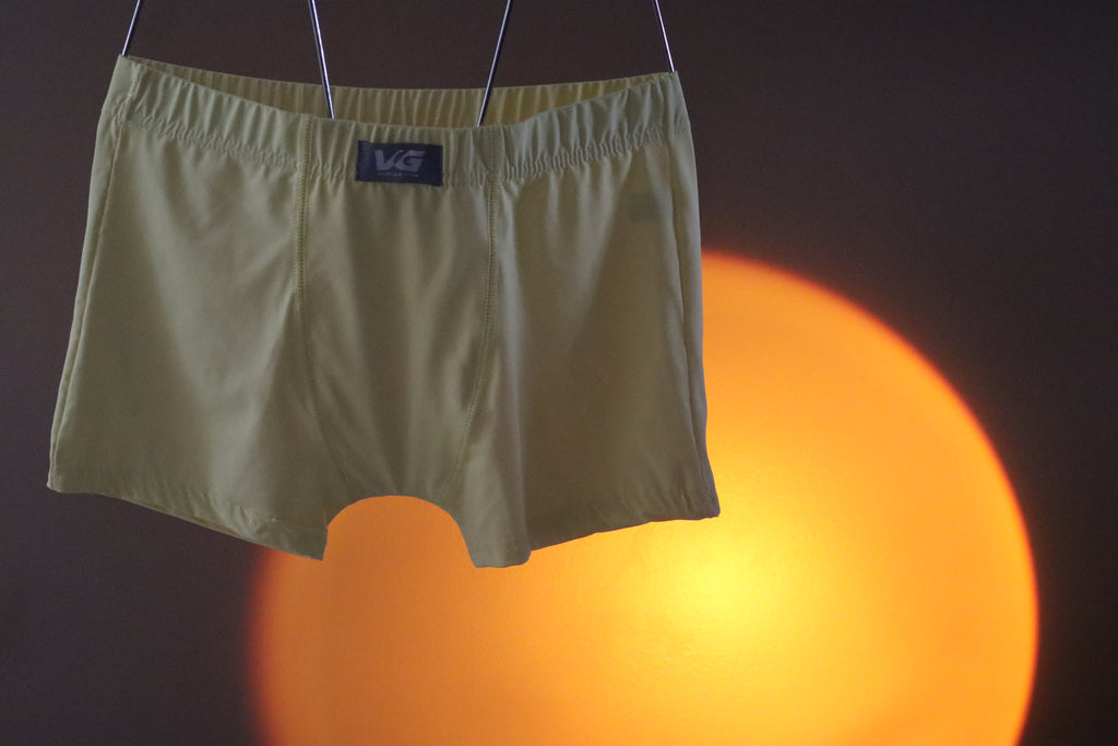 Cueca Elástico Tombado Microfibra Amarelo