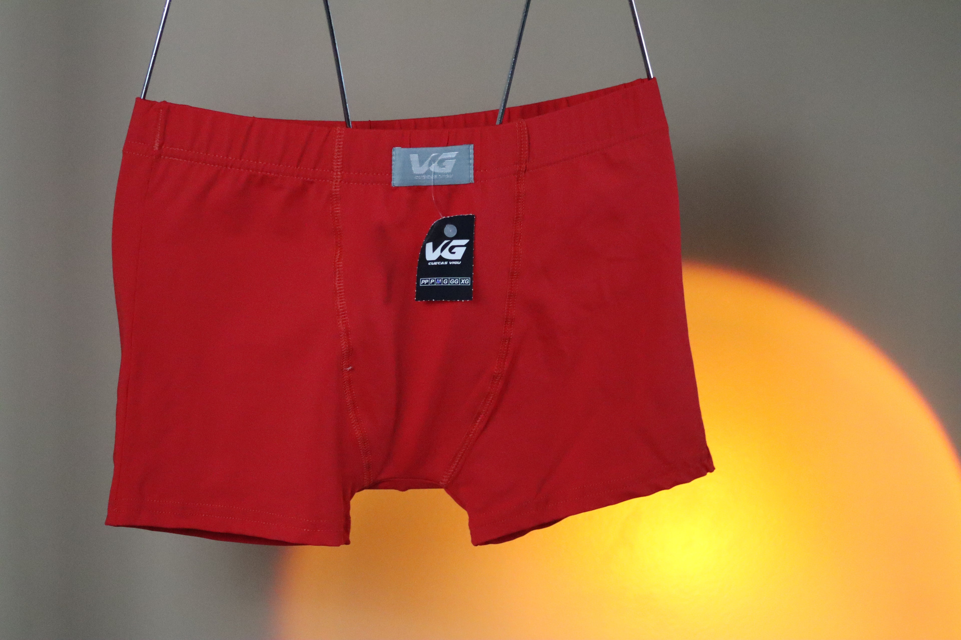 Cueca Elástico Tombado Microfibra Vermelha