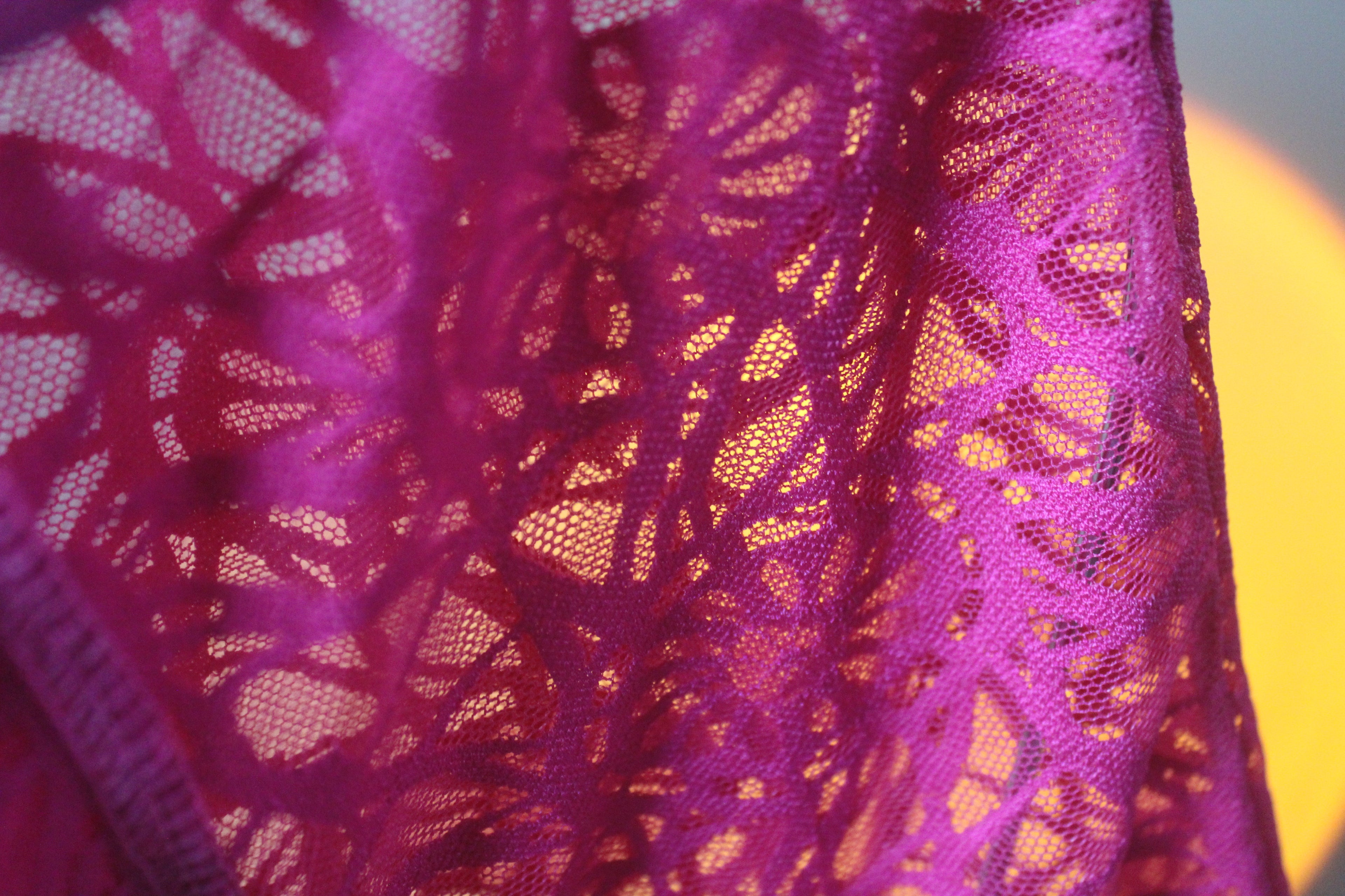 Cueca Boxer de Renda Rosa