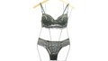 Conjunto Básico poliamida com renda Verde