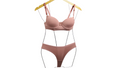 Conjunto Básico poliamida com renda rose